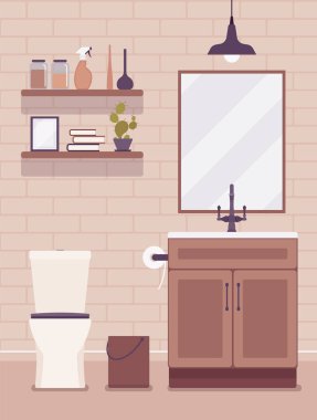 Tuvalet modern iç ve tasarım