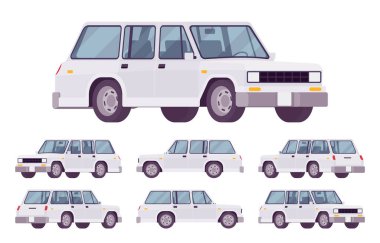 Steyşın araba, beyaz bir araba seti.