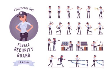 Kadın güvenlik karakteri ayarlandı