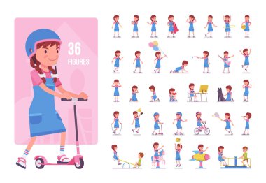 7 'den 9' a kadar kız çocuğu.