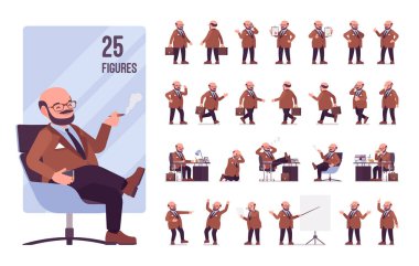 Tombul ağır adam karakter seti