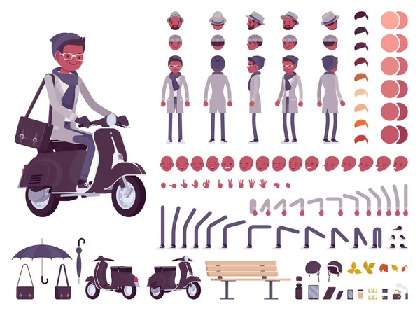 Sonbahar giysili adam yaradılış seti