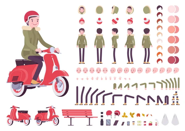 Parka kadın inşaat seti