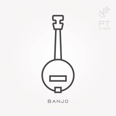 Çizgi simgesi banjo