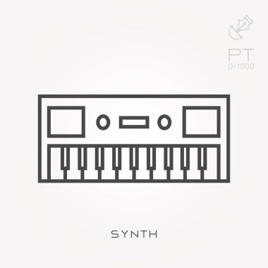 Çizgi simgesi synth