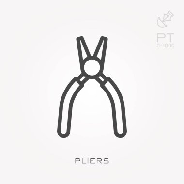 Çizgi simgesi pliers