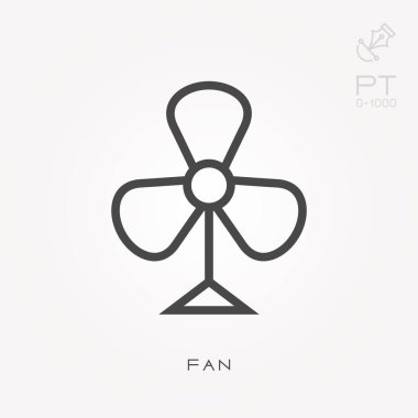 Çizgi simgesi fanı