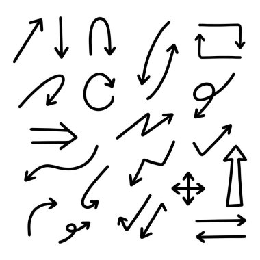 Ok vektör çizim seti