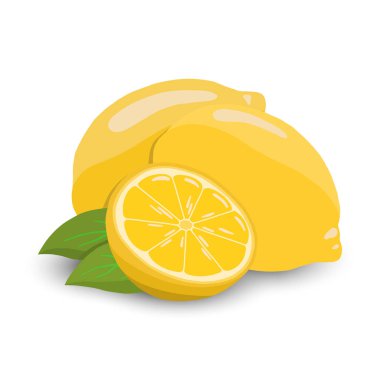 Limon vektör illüstrasyon. sevimli limon
