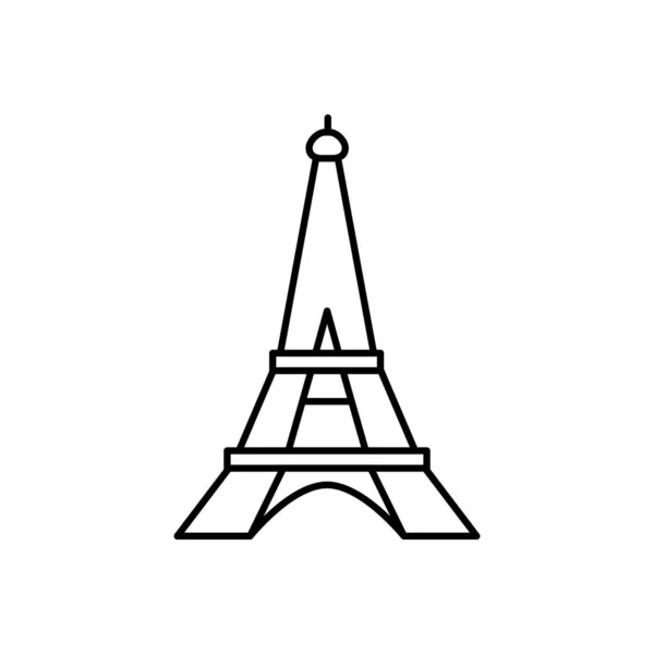 Illustration Vectorielle Icône Tour Eiffel — Image vectorielle