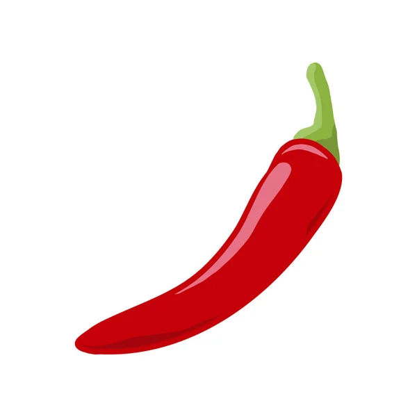 Červený Pák Chilli Papričkovou Vektorovou Ilustrací Sladký Chilli Papričku — Stockový vektor