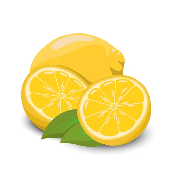 Ilustração Vetorial Limão Limão Bonito — Vetor de Stock