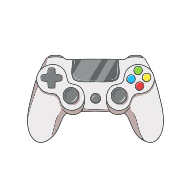 Retro Oyun Kontrolörü. vektör illüstrasyonu