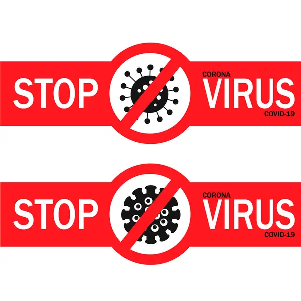 Прапор Corona Virus, постер. 2019-nCoV. Corona Virus in Wuhan, China, Global Spread, and Concept of Stopping Corona Virus Вектор — стоковий вектор