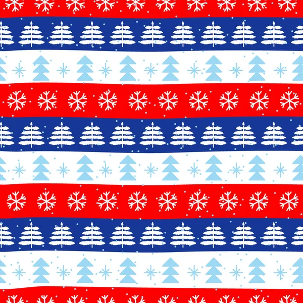 Patrones Navidad Sin Costuras Estilo Noruego Bandera Color Nacional Patrón — Vector de stock