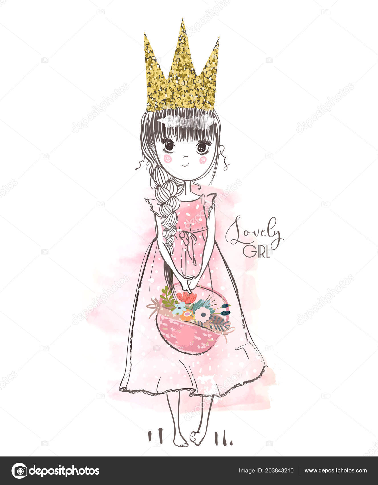 Vektorgrafiken Madchen Malen Vektorbilder Madchen Malen Depositphotos