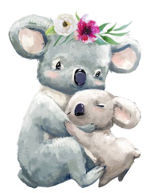 Bebek ve anne koala