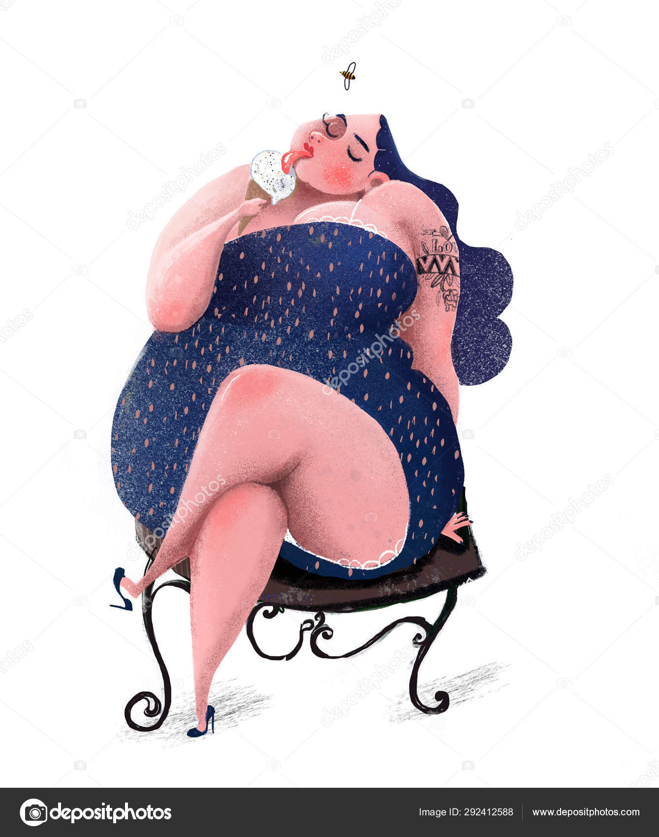 sexy fat girls cartoon naked photo