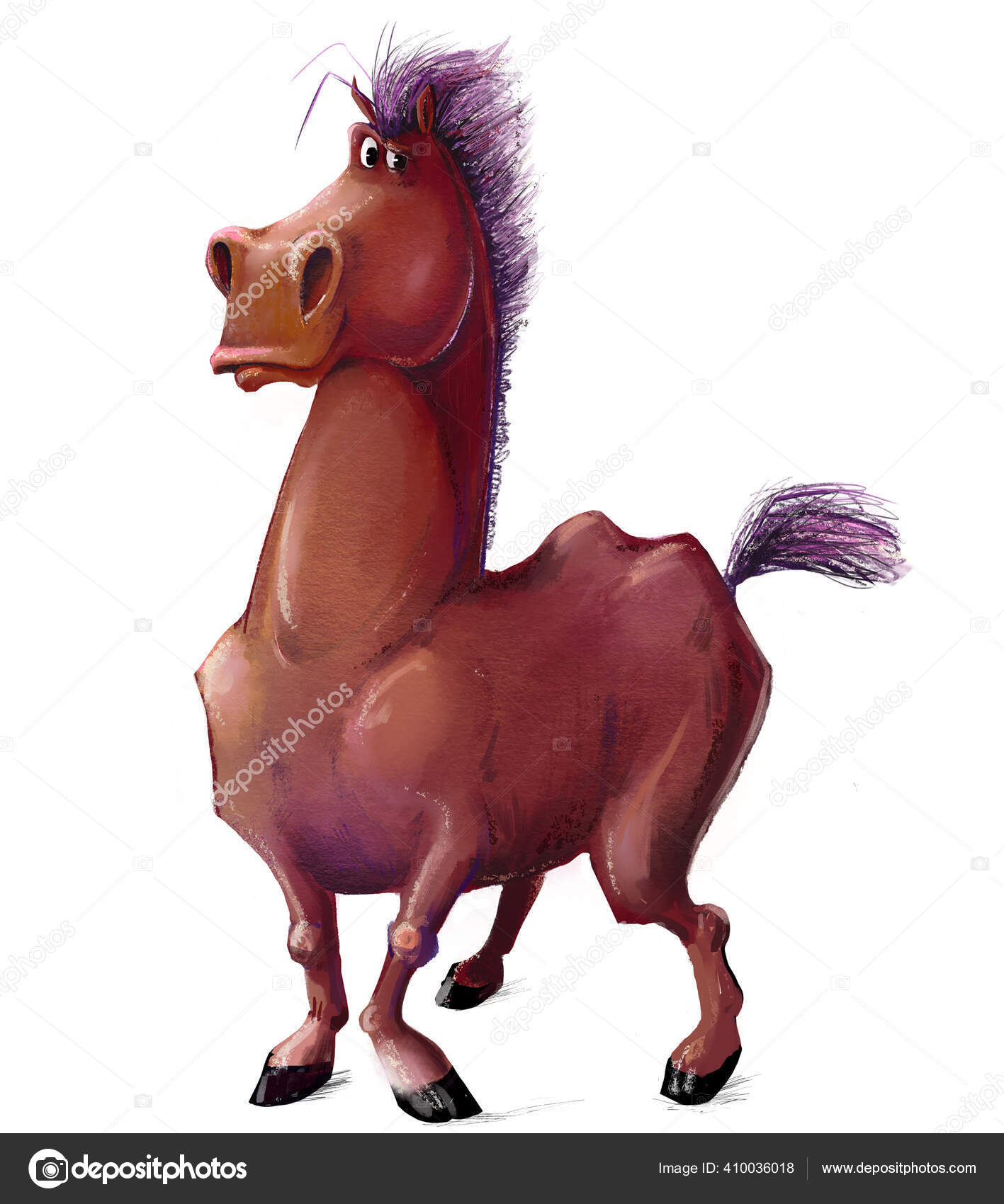 かわいい漫画茶色の馬のキャラクター ストック写真 C Cofeee かわいい漫画茶色の馬のキャラクター ストック写真 C Cofeee