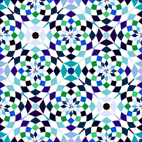 Abstrakte Nahtlose Geometrische Muster Kaleidoskop Nahtlos Geometrischer Hintergrund — Stockfoto