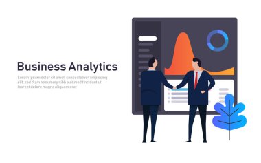 Analytics iş veri pano finansal performans soyut. Çalışan Yöneticisi el sıkışma. Fütüristik modern teknoloji. Gradyan Rengi