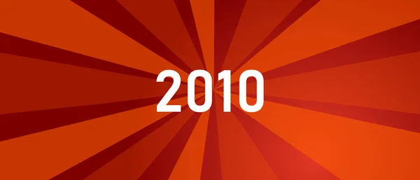 2010 novo brilho do ano revolução cor vermelha brilhante — Vetor de Stock