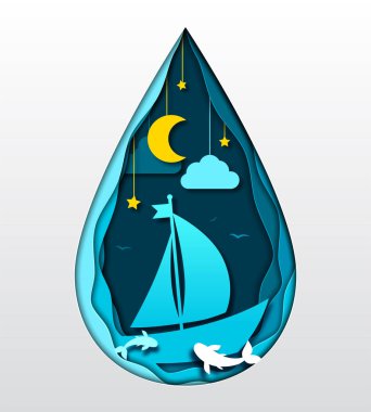 Download 3d Craft Origami Underwater Scene Free Vector Eps Cdr Ai Svg Vector Illustration Graphic Art