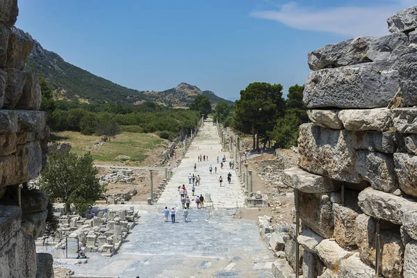 Die Antike Stadt Ephesus Efes Auf Türkisch Der Nähe Von — Stockfoto