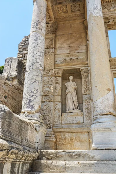 Biblioteca Celsus Éfeso Selcuk Turquia — Fotografia de Stock