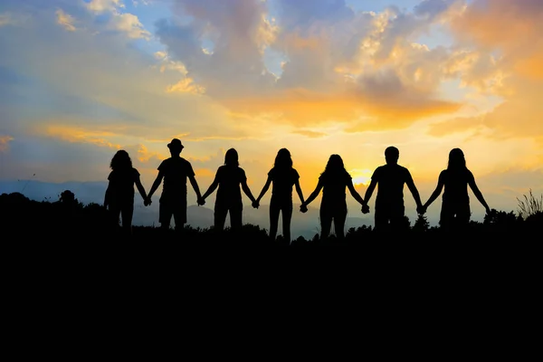 Group People Holding Hands Team Unity Royalty Free Stock Images