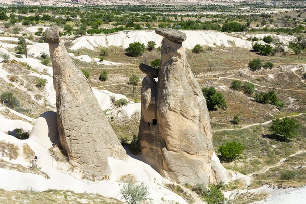 Három Szépség Tündér Kémény Urgup Cappadocia Törökország — Stock Fotó