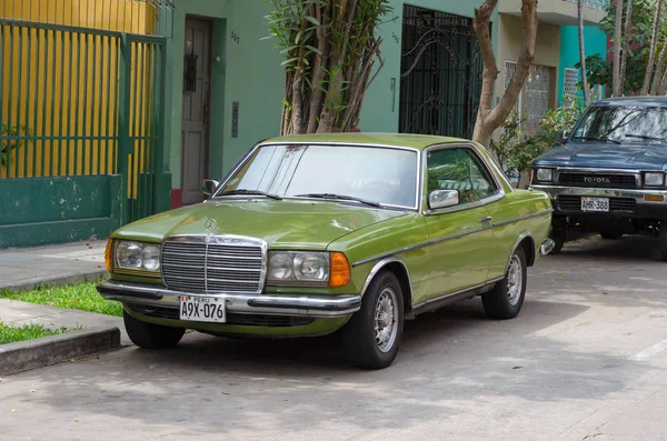Başkan Tocando la flauta en un parque de Lima.