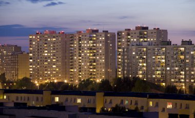 Postmodern toplu konut gelen büyük bir levha, Europe