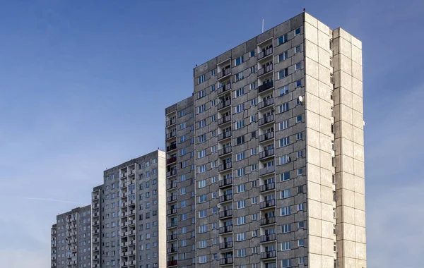 Postmoderne Wohnsiedlung Aus Einer Großen Platte Europa — Stockfoto