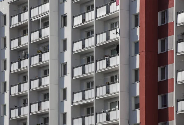 Postmoderní Sídliště Velkou Desku Evropa Stock Fotografie