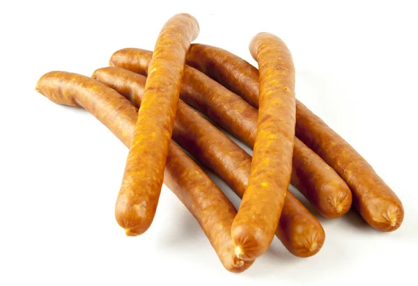 Sausages Isolated White Background — Stock Photo, Image