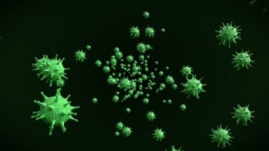 Ölümcül bir mikroorganizma hücreleri ile uçuş