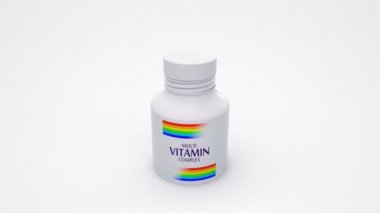 Eczane şişesinden vitamin hapları patlaması