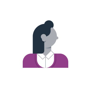 Başı açık kadın yan görünüm