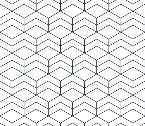 Black line pattern on white, seamless backdrop, minimalistic design — Stock Vector