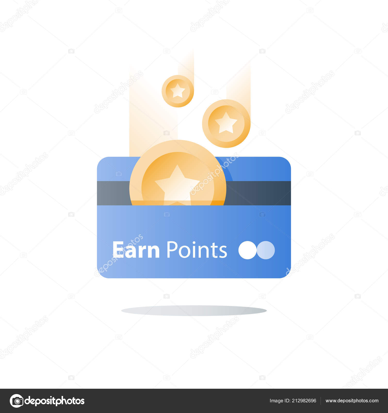 Loyalty program, earn reward, bonus card, perks concept, vector flat icon  Stock Vector by ©Stmool 212982696