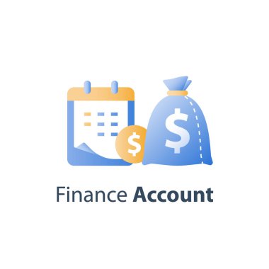 Ödeme dönemi, mali takvim, yıllık temettü, yatırım, bütçe planı, tasarruf hesabı üzerinde dönüş