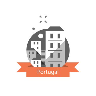 Lisbon, seyahat hedef, Portekiz, turizm kavramı, evlerin grup
