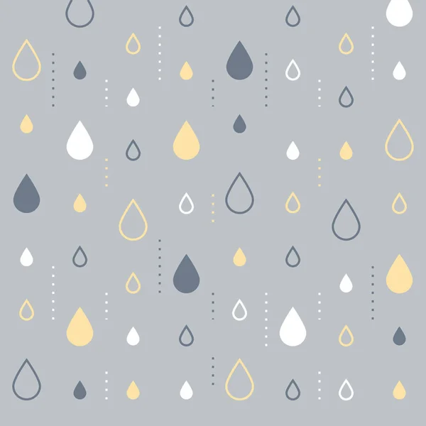 Padrão sutil, design gráfico, fundo abstrato com gotas de chuva, pano de fundo criativo — Vetor de Stock