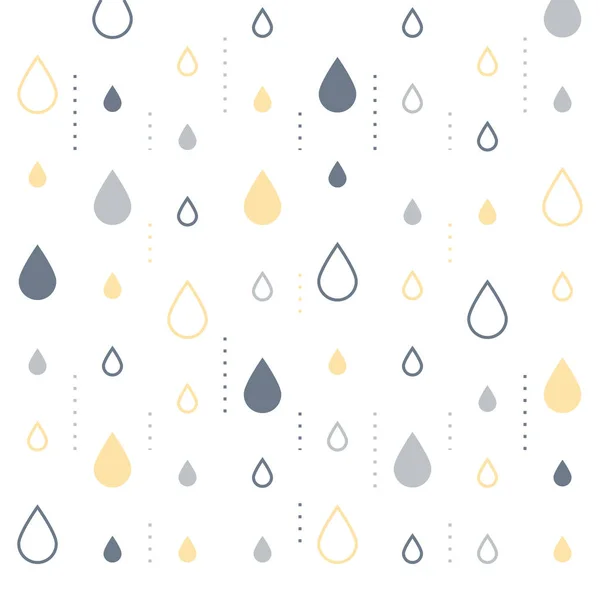 Padrão sutil, design gráfico, fundo abstrato com gotas de chuva, pano de fundo criativo — Vetor de Stock