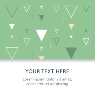 İnce model, grafik tasarım, üçgenler, dekorasyon üstbilgi, yaratıcı zemin ile soyut geometrik arka plan