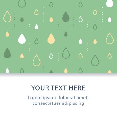 İnce model, grafik tasarım, yağmur damlaları, dekorasyon üstbilgi, yaratıcı zemin ile arka plan