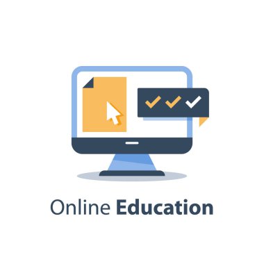 İzleyici, belge dosyası, kayıt ve kayıt, eğitim online kurs, web eğitim sınıfı, uzak sınav gönder