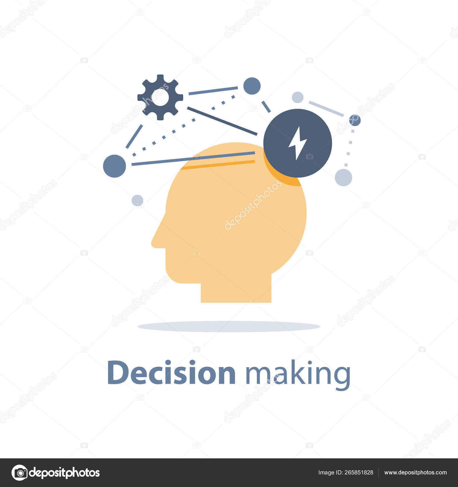 감성 지능, 의사 결정, 긍정적인 마인드, 심리학과 신경과, 행동 과학, 창조적인 생각 스톡 벡터 - ©Stmool 265851828
