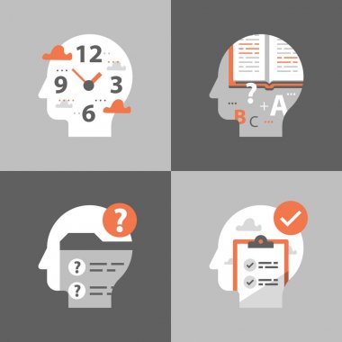 Öğrenme zamanı, hızlı eğitim konsepti, sınav hazırlığı, test geçişi, İnceleme bilgisi